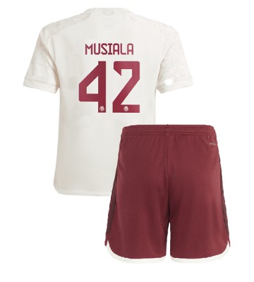 Maillot de foot Bayern Munich Jamal Musiala #42 Troisième enfant 2023-24 Manches Courte (+ pantalon court)